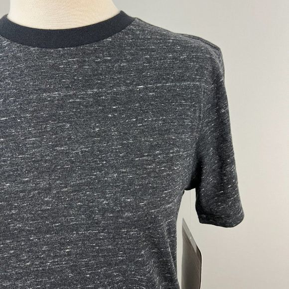 NWT NORDSTROM Grey Black Crew Neck Tee (L-10/12) - Picture 3 of 7
